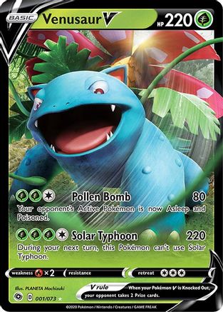 POKEMON TCG - Venusaur V 001/73 Champions Path - Ultra Rare