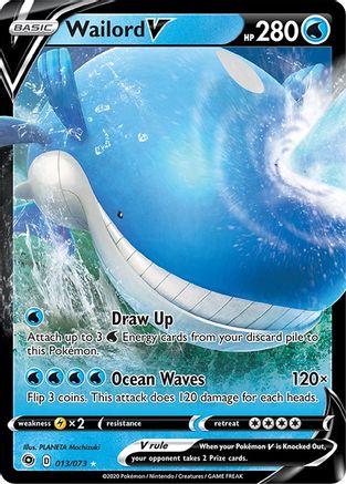 POKEMON TCG - Wailord V 013/073 Champions Path - Ultra Rare