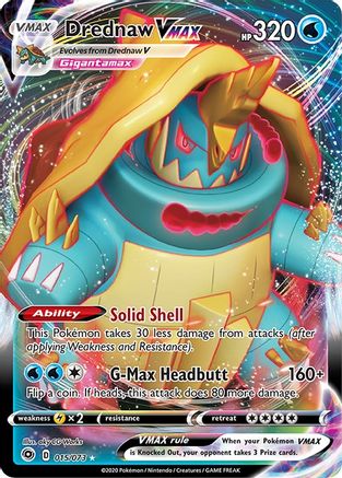 POKEMON TCG - Drednaw VMAX 015/73 Champions Path - Ultra Rare