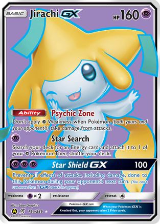 POKEMON TCG - Jirachi GX 79a/236 Alternate Art Promos - Promo