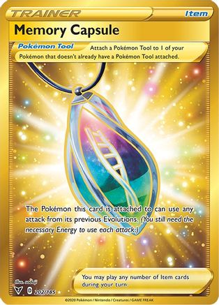 POKEMON TCG - Memory Capsule (Secret) 202/185 SWSH04 Vivid Voltage - Secret Rare