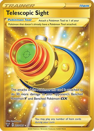 POKEMON TCG - Telescopic Sight (Secret) 203/185 SWSH04 Vivid Voltage - Secret Rare