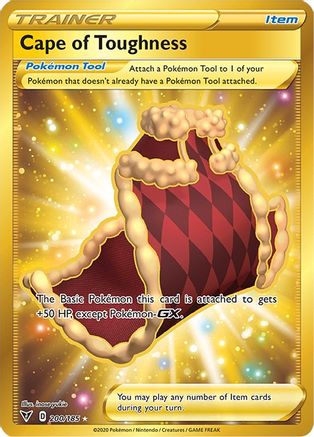 POKEMON TCG - Cape of Toughness (Secret) 200/185 SWSH04 Vivid Voltage - Secret Rare