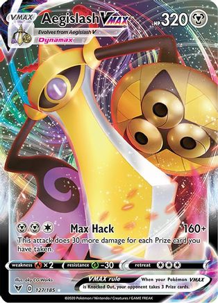 POKEMON TCG - Aegislash VMAX 127/185 SWSH04 Vivid Voltage - Ultra Rare