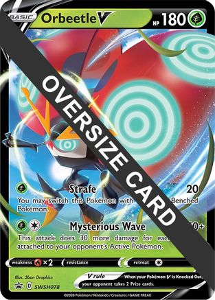 POKEMON TCG - Orbeetle V - SWSH078 Jumbo Cards - Promo