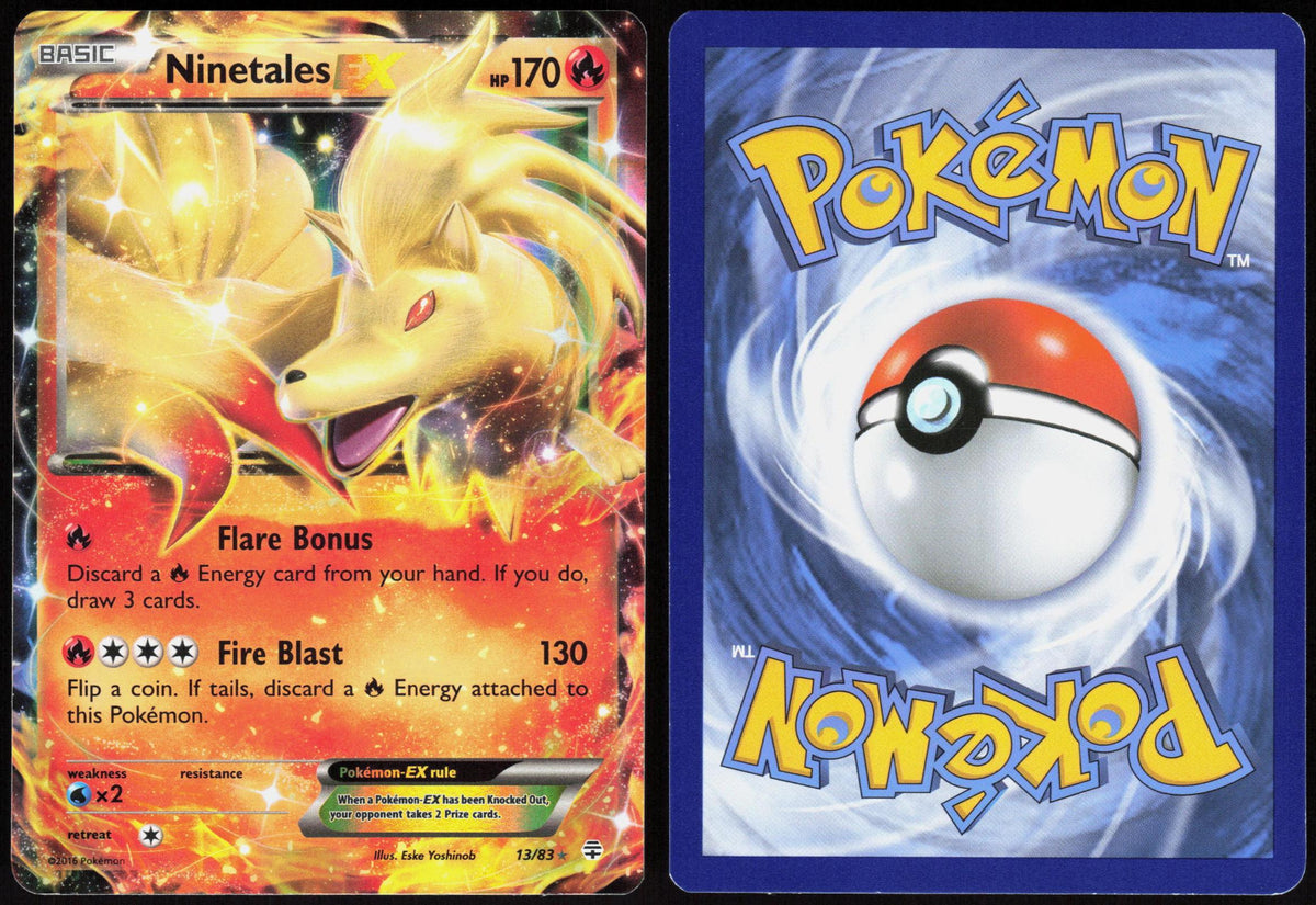 NINETALES EX 13/83 GENERATIONS POKEMON ULTRA RARE HOLO LP