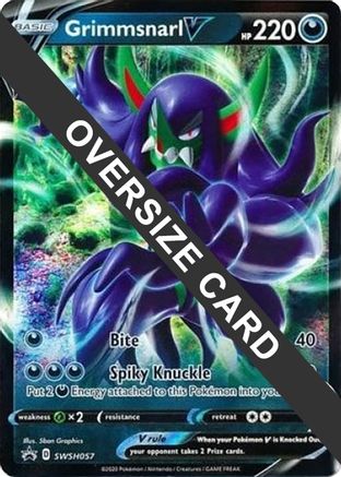 POKEMON TCG - Grimmsnarl V - SWSH057 Jumbo Cards - Promo