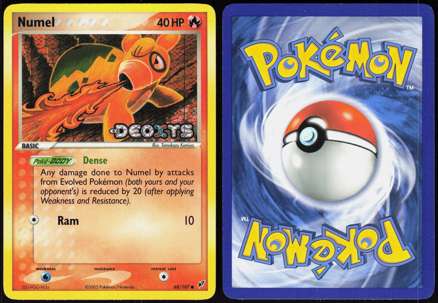 NUMEL 68/107 DEOXYS POKEMON COMMON REVERSE HOLO LP
