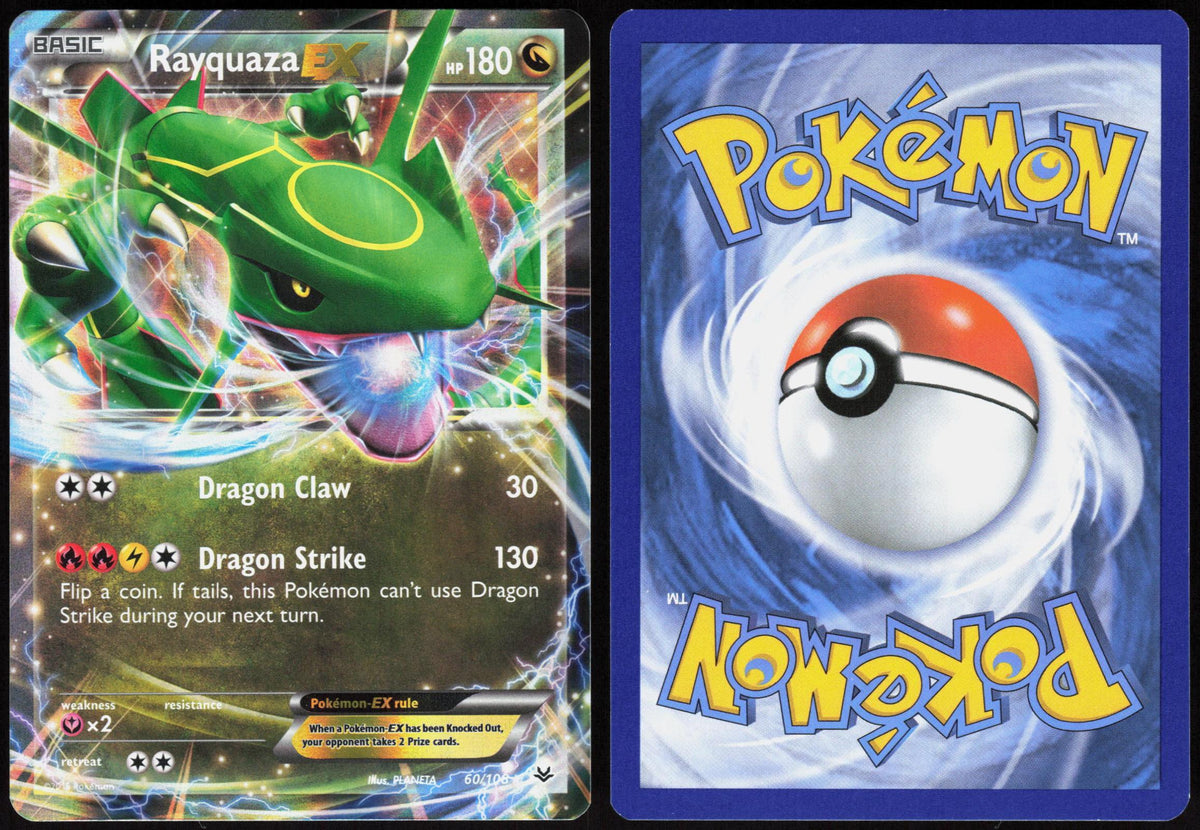 RAYQUAZA EX 60/108 ROARING SKIES POKEMON ULTRA RARE HOLO NM
