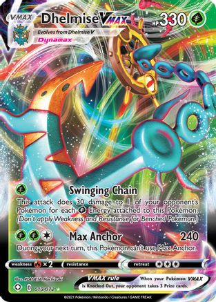 POKEMON TCG - Dhelmise VMAX 010/072 Shining Fates - Ultra Rare