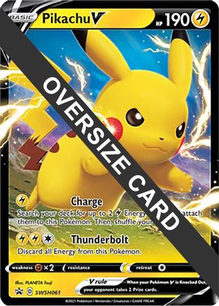 POKEMON TCG - Pikachu V SWSH061 Jumbo Cards - Promo