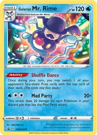 POKEMON TCG - Galarian Mr. Rime SWSH079 SWSH Sword & Shield Promo Cards - Promo