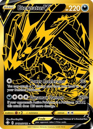 POKEMON TCG - Eternatus V SV121/SV122 Shining Fates Shiny Vault - Shiny Holo Rare