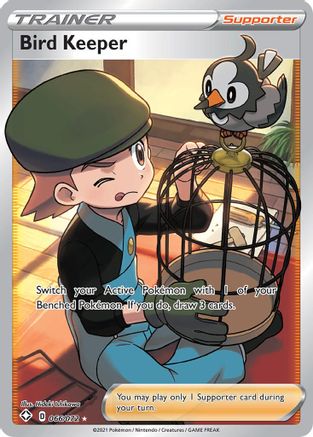 POKEMON TCG - Bird Keeper (Full Art) 066/072 Shining Fates - Ultra Rare
