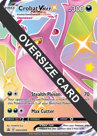 POKEMON TCG - Crobat VMAX SWSH099 Jumbo Cards - Promo