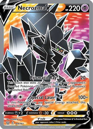 POKEMON TCG - Necrozma V (Full Art) 149/163 SWSH05 Battle Styles - Ultra Rare
