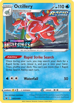 POKEMON TCG - Octillery SWSH089 SWSH Sword & Shield Promo Cards - Promo