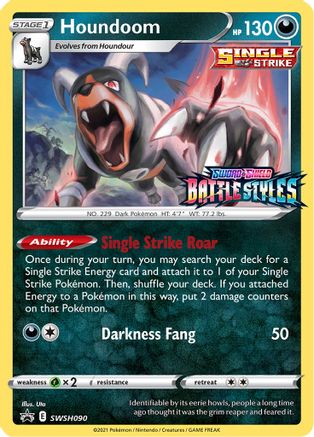 POKEMON TCG - Houndoom SWSH090 SWSH Sword & Shield Promo Cards - Promo