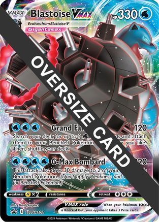 POKEMON TCG - Blastoise VMAX SWSH103 Jumbo Cards - Promo