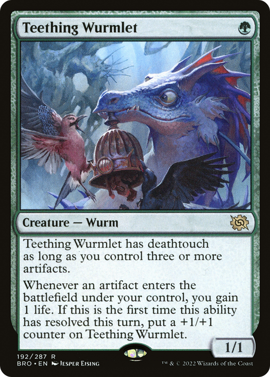 MAGIC: THE GATHERING  - Teething Wurmlet (BRO-192) - The Brothers' War