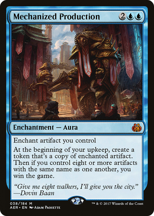 MAGIC: THE GATHERING  - Mechanized Production (AER-038) - Aether Revolt
