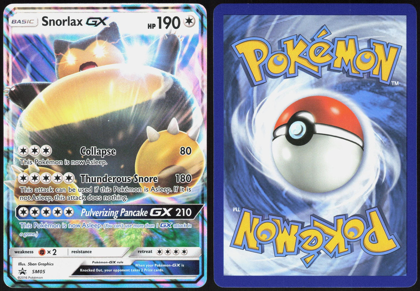 SNORLAX GX - SM05 SUN & MOON PROMO POKEMON PROMO NM