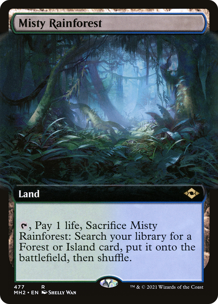 MAGIC: THE GATHERING  - Misty Rainforest (Extended Art) (MH2-477) - Modern Horizons 2: (Extended Art)