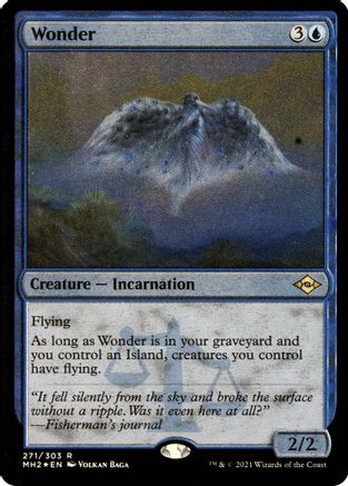 MAGIC: THE GATHERING  - Wonder (Foil Etched) (MH2-271) - Modern Horizons 2 Foil