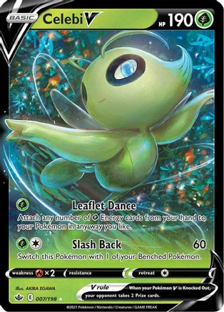 POKEMON TCG - Celebi V 007 SWSH06 Chilling Reign - Ultra Rare