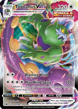 POKEMON TCG - Tornadus VMAX 125/198 SWSH06 Chilling Reign - Ultra Rare