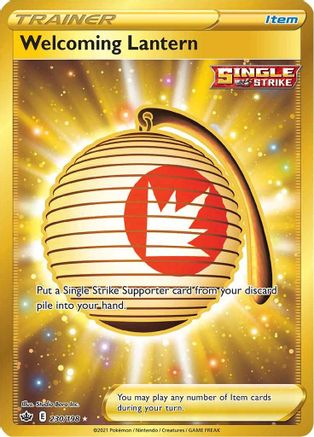POKEMON TCG - Welcoming Lantern (Secret) 230/198 SWSH06 Chilling Reign - Secret Rare