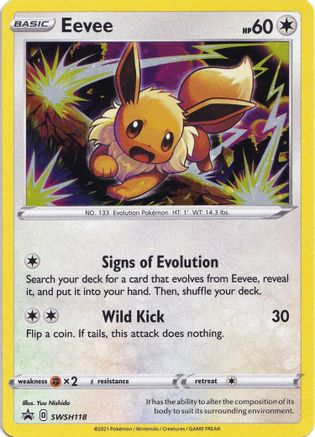 POKEMON TCG - Eevee SWSH118 SWSH Sword & Shield Promo Cards - Promo