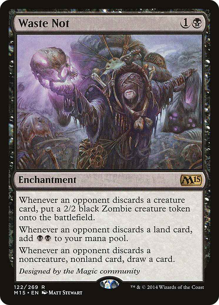MAGIC: THE GATHERING  - Waste Not (M15-122) - Magic 2015 Foil