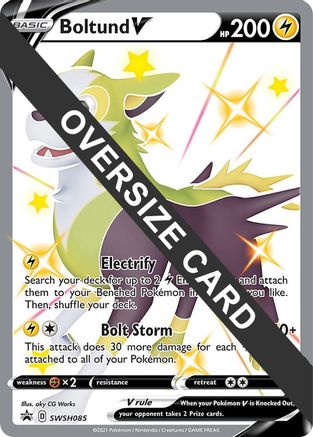 POKEMON TCG - Boltund V - SWSH085 Jumbo Cards - Promo