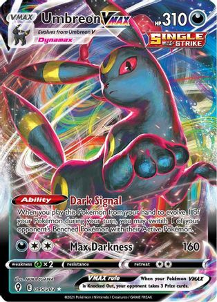 POKEMON TCG - Umbreon VMAX 095/203 SWSH07 Evolving Skies - Ultra Rare