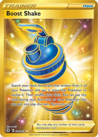 POKEMON TCG - Boost Shake (Secret) 229/203 SWSH07 Evolving Skies - Secret Rare