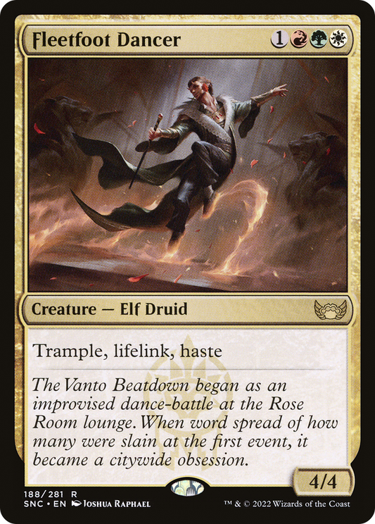 MAGIC: THE GATHERING  - Fleetfoot Dancer (SNC-188) - Streets of New Capenna Foil