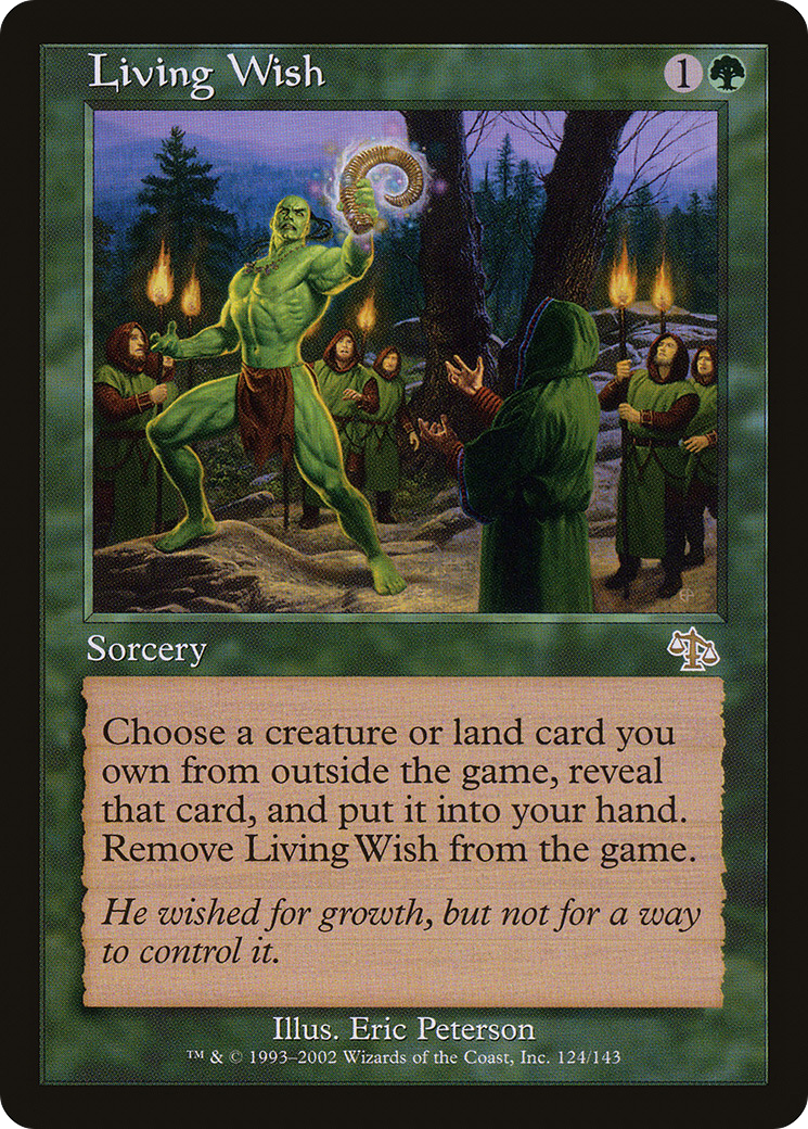 MAGIC: THE GATHERING  - Living Wish (JUD-124) - Judgment Foil