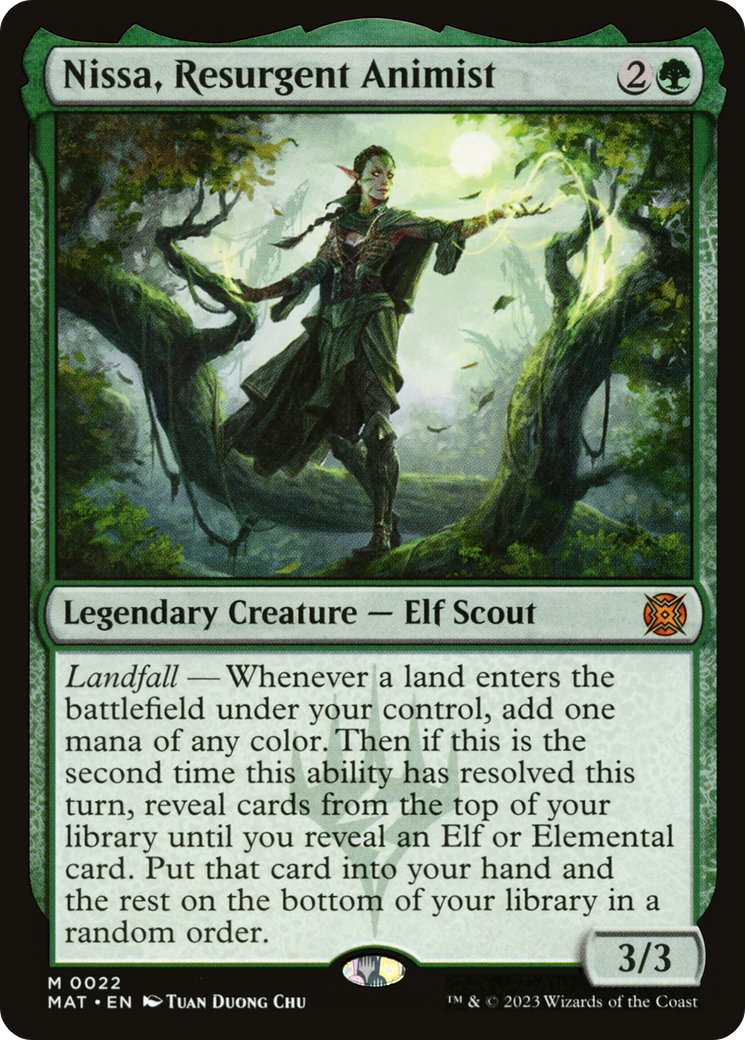 MAGIC: THE GATHERING  - Nissa, Resurgent Animist (MAT-022) - March of the Machine: The Aftermath