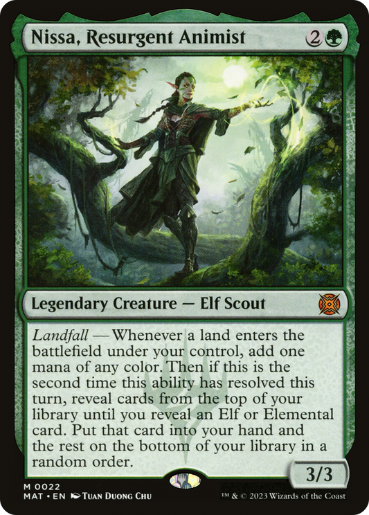 MAGIC: THE GATHERING  - Nissa, Resurgent Animist (MAT-022) - March of the Machine: The Aftermath