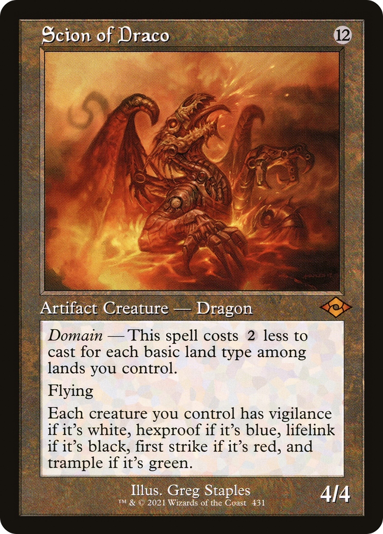 MAGIC: THE GATHERING  - Scion of Draco (Retro Frame) (MH2-431) - Modern Horizons 2 Foil