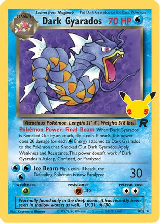 POKEMON TCG - Dark Gyarados 008/82 Celebrations Classic Collection - Classic Collection