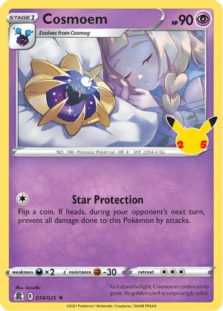 POKEMON TCG - Cosmoem 014/025 Celebrations - Holo Rare