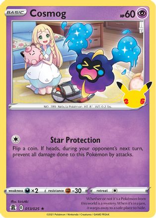 POKEMON TCG - Cosmog 013/025 Celebrations - Holo Rare