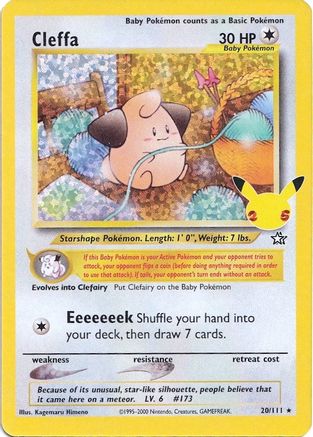 POKEMON TCG - Cleffa 020/111 Celebrations Classic Collection - Classic Collection