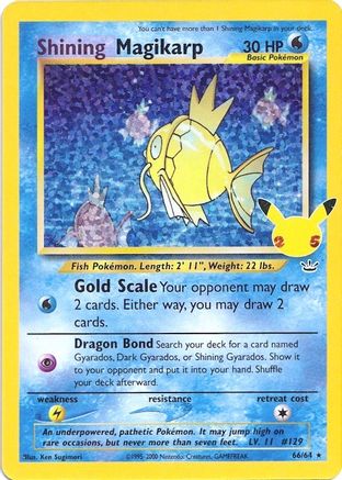 POKEMON TCG - Shining Magikarp 066/64 Celebrations Classic Collection - Classic Collection