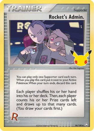 POKEMON TCG - Rocket's Admin. 086/109 Celebrations Classic Collection - Classic Collection