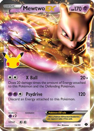 POKEMON TCG - Mewtwo EX 054/99 Celebrations Classic Collection - Classic Collection