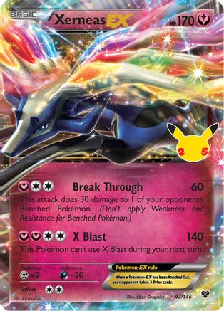 POKEMON TCG - Xerneas EX 097/146 Celebrations Classic Collection - Classic Collection