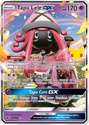 POKEMON TCG - Tapu Lele GX 060/145 Celebrations Classic Collection - Classic Collection